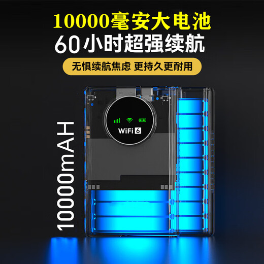 ASUS ASU Sa Dou 2025 nuevo portátil wifi6 móvil inalámbrico wifi red portátil de velocidad ilimitada sin almacenamiento previo enrutador doméstico wi-fi6 tarjeta de red para automóvil superior con versión PRO 10,000 mAh power bank + 5 veces la duración de la batería