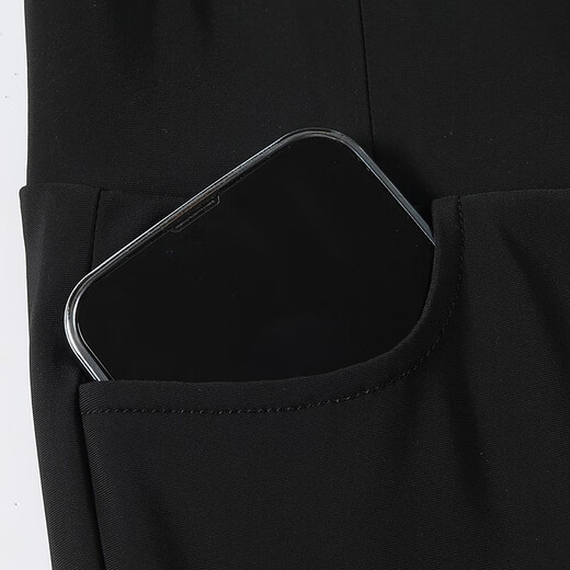 Yaya (YAYA) down pants women's slim fit thickened small feet high waist elastic warm winter new casual pants 902F black XL