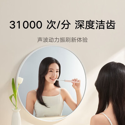 Xiaomi (MI) Mijia Sonic Electric Toothbrush T200 Adult Couple Men, Women and Children Home Smart Charging Waterproof Soft Bristle Toothbrush Recommended Chinese Valentine's Day Gift Mijia Sonic Electric Toothbrush T200 Pink