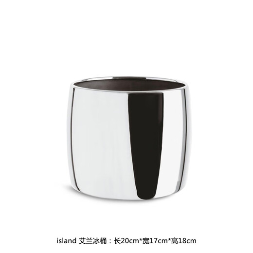 Lamomedeco Nordic stainless steel ice bucket champagne bucket red wine iced beer thickened ice bucket household wine set model room decoration island Ailan ice bucket