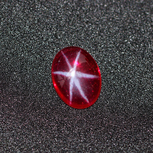 DL 1998 Chinese Valentine's Day gift starlight gem oval flat bottom plain red stone red powder fusion oval (8X10mm)