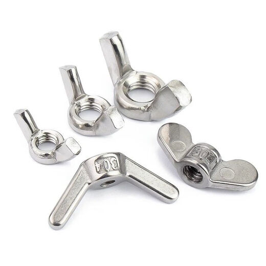 Sailoto butterfly nut 0420116 stainless steel butterfly horn screw cap Yuanbao hand screw M4M5M6M8M100 04 stainless steel butterfly nut M4-100