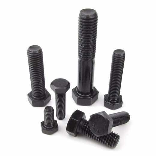 Jishuo M24/M27-72 GB5782 black external hexagonal screws 8.8 grade high strength external hexagonal bolts M27*170