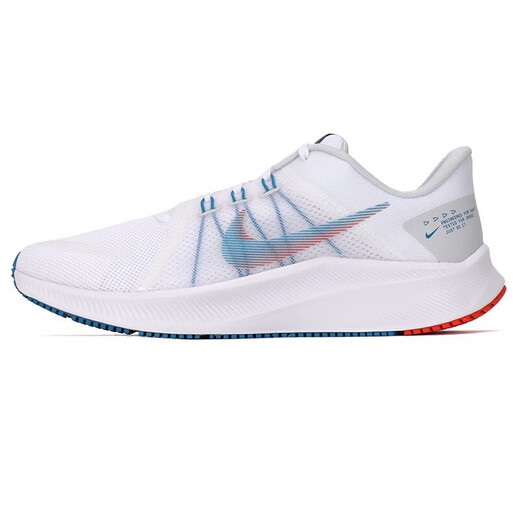 
Nike (NIKE) official men's shoes spring sports shoes REVOLUTION 6 NN breathable cushioned running shoes barefoot casual shoes DA1105-101/white multi-color blue bright dark red 44