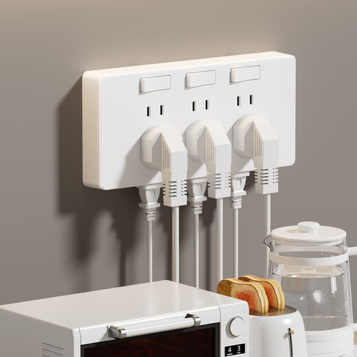 Erweiterungssteckdose vom Typ Puxi86 mit Schalter, wandfeste Erweiterungssteckdose, multifunktionale, verkabelungsfreie Erweiterungssteckdose, Typ 86, Ersatzerweiterung, universal, links und rechts, weiß