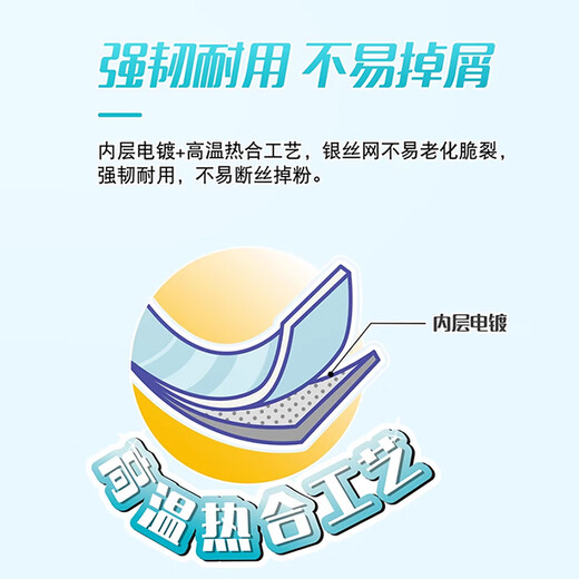 MIAOJIE double-layer thickened silver wire dishcloth, kitchen special dishwashing pot metal wire cleaning cloth, degreasing rag, double-layer silver wire dishcloth, 1 pack, 8 pieces in total