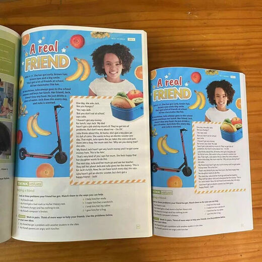 B4 Big-Character-Version Neue Version Think Second Version Cambridge Children's English Starter 12345 Level Dolin Papier Nicht-Punkt-Leseberadung Eye Protection Dolin Papier Lehrbuch 2 Übungsbücher B4 Big-Character Version Level 2