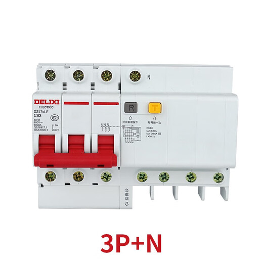 DELIXI ELECTRIC interrupteur à air avec protection contre les fuites 32A63a2p3p4 6A 2P