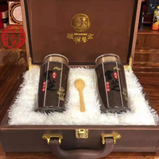 北京同仁堂长白山正宗灵芝孢子粉头道林芝孢子粉赤灵芝种子粉质细腻礼盒 红色礼盒【500克】