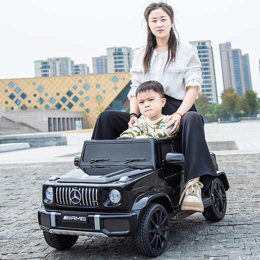 蚁道大G婴儿童电动车四轮玩具车可坐大人小孩可驾驶载人遥控汽车 标配白：遥控+摇摆+双驱 0-10岁宝宝1-3-6岁玩具