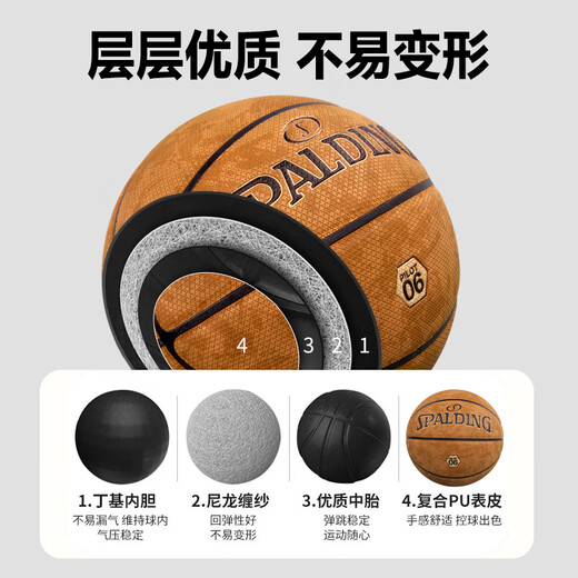 Spalding Spalding Pilot 06 Higroscópico Indoor y Outdoor No. 7 Baloncesto 77-739Y