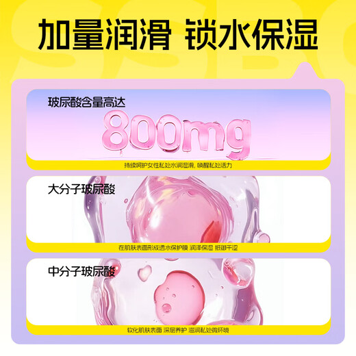 杰士邦超薄超润玻尿酸避孕套18只安全套隐形裸入男女用成人计生情趣用品
