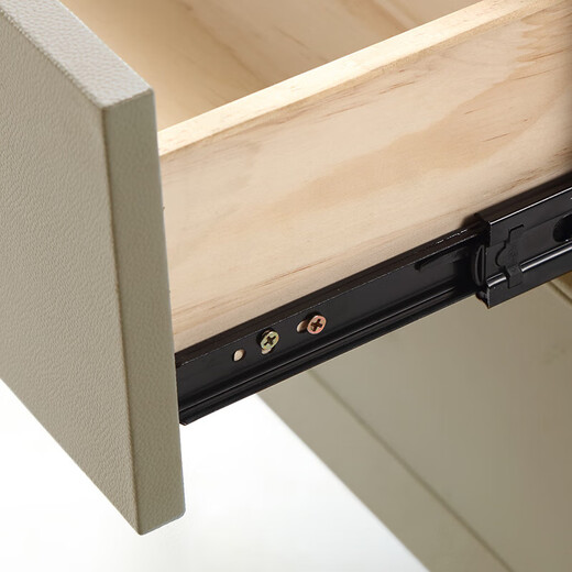 Yalan Nachttisch, modern, schlicht, kleiner Stauraum, Aufbewahrungsschrank, leichter Luxus-Nachttisch, Mansi, britisches Grau