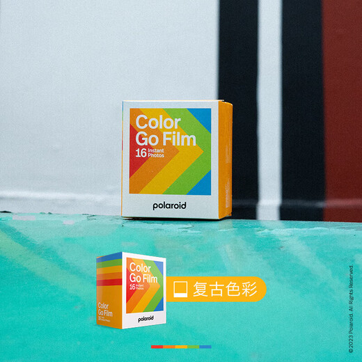 Polaroid Polaroid -Fotopapier GO Farbfoto Papier Retro -Fotopapier geeignet für GO Modell weiße Rahmenfarbe 6 Verpackung 48 Teile [25. Februar] 6212