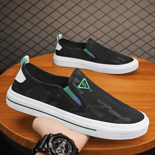 Dkcci Canvas Men's Shoes 2025 Новая летняя дышащая однофуточная педали