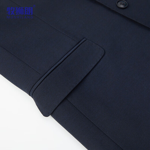 Mushilang sheep wool men's suit high-end business professional suit groom wedding banquet men's dress