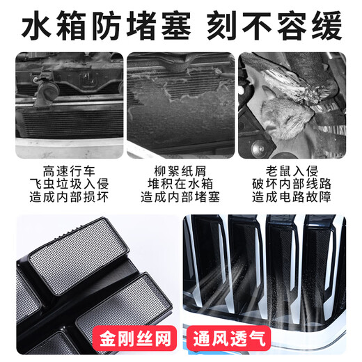 CLCey es adecuado para 23-24 BMW New X1 Central Buckle Buckle Insect Net Modified Inmediat Protection Water Tank Protection Net BMW X1 en el modelo de deportes de red a prueba de insectos BMW X120232024 Modelo