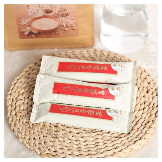 Jiangzhong Hougu Jiangzhong Monkey Mushroom Rice Powder Bags Stomach-nourishing Breakfast Food for Diabetic People Hougu Rice Paste Hericium Mushroom Boxed 15 Days Pack Simple Pack Original Rice Powder One Bag