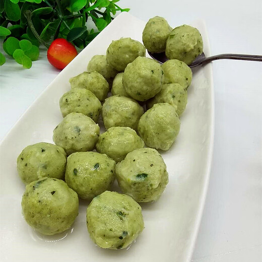 菠菜鸡肉丸火锅丸子蔬菜丸麻辣烫食材关东煮串串冒菜冷冻商用轻 整箱20斤