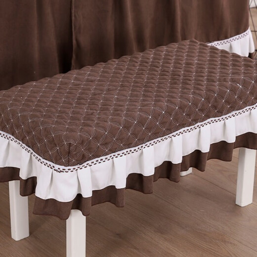 Fabric square makeup stool cover, dressing table stool cover, bar chair cover, home piano stool cover, shoe stool cover, watery tenderness yellow 38*78