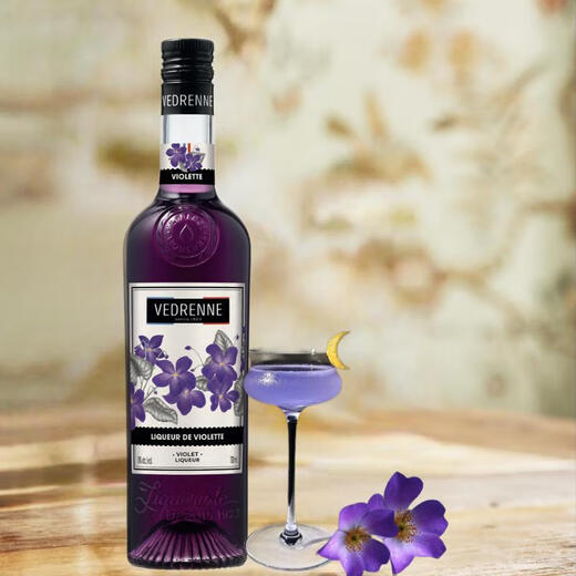 Veblenni Liqueur Cocktail Base Liquor Bar Convenience Store Mixing Baking Wine Imported from France 700ml Veblenni Violet Flavor 700mL 1 bottle
