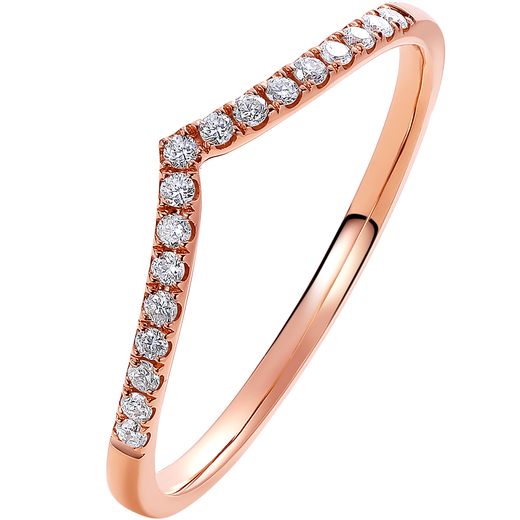 Saturday Fortune 18k gold diamond ring for women, sparkling crown, stacked diamond ring W0210599 No. 16 New Year gift