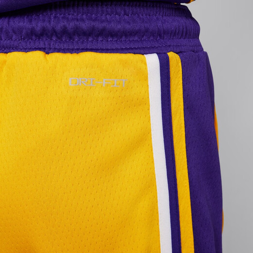Nike (NIKE) official boys Los Angeles Lakers ICON NBA big kids quick-drying shorts FZ1187 728 Amarillo yellow/Los Angeles Lakers 150 M