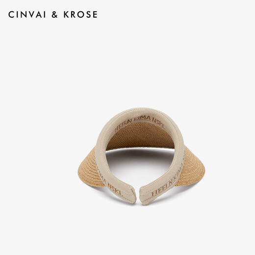 Sinwa Icros official website small c/k2025 new straw hat sun protection hat empty top hat women summer big hat sun hat birthday gift CK sun protection hat-[bee hairband]-kha
