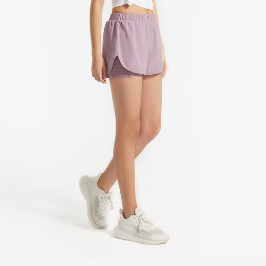 Keep 运动短裤速干防走光训练健身裤跑步瑜伽服外穿夏女显瘦13385 海雾紫 M