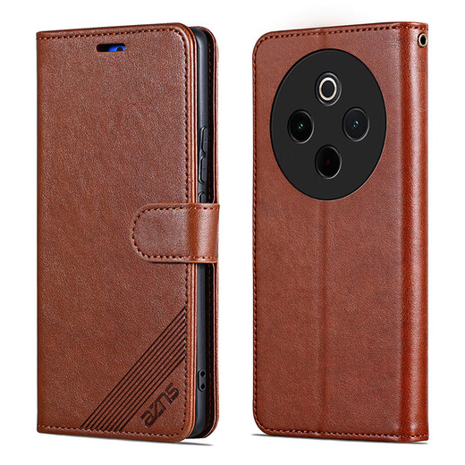 Yazunshi vivo Y300Pro flip leather case mobile phone case y300Pro+ 5G protection anti-fall front and rear all-inclusive V2410A soft shell flip wallet style retro business men and women new style black