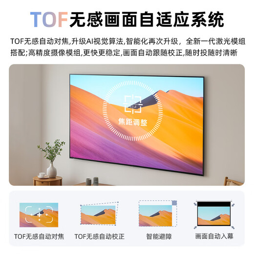 Philips (PHILIPS) NeoPix 345 projector home smart portable bedroom mobile game projection TV (true 1080P resolution home theater)