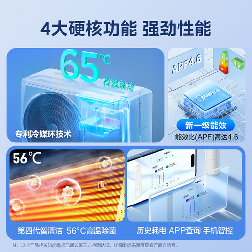 美的（Midea）空调套装 酷省电系列 一套购齐 新一级能效 变频冷暖  2025新款酷省电挂机+酷省电Pro立式柜机组合 酷省电2025款+酷省电柜机(三室一厅)
