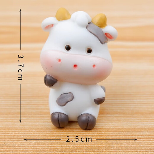 Xixiao Twelve Zodiac Desktop Micro Landscape Ornaments Creative Animal Cartoon Small Animals Cute Dress Up Children's Doll Gifts Twelve Zodiac Signs 2 Pack Optional Notes