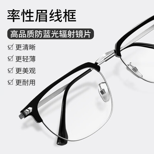 Jimmy Orange Anti-Blau-Lichtstrahlung Anti-Strahlungsbrille für Männer und Frauen Bürofarbe ändern Myopia Gaming-Brille Flatgläser Rahmen 9445
