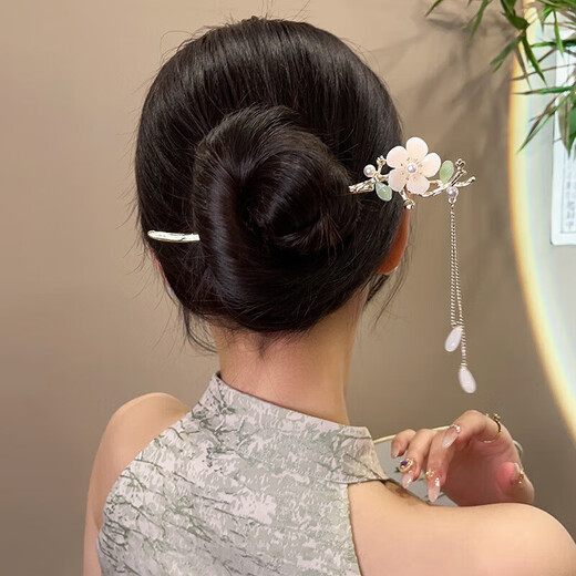 Chengyang ancient style hairpin cheongsam hairpin step shake new Chinese style Chinese style updo hairpin hairpin Hanfu birthday gift flower