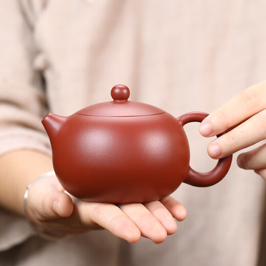 Gold inlaid jade teapot, Yixing raw mineral purple clay teapot, home office teapot, tea kung fu tea set, inlaid cover Xishi teapot