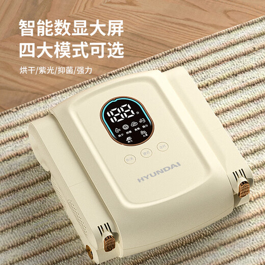 HYUNDAI Korean shoe dryer, deodorizing and sterilizing household adult dryer, shoe warmer, upgraded model, dual brackets + digital display + ozone, purple