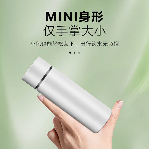Lingchuan Mini Thermos Cup Fashion Creative Portable Water Cup Company Gift Custom Logo White 150ml