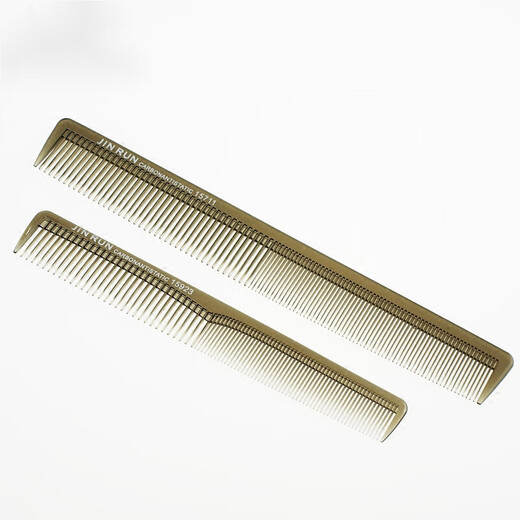 Jingshilan professional flat hair cut comb special haircut comb for hair salon ultra-thin men's and women's hair apple comb push flat hair comb 15915 transparent gray