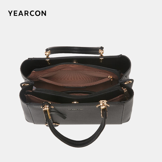 Yi Erkan Tote Bag Plate Buckle Hardware Shoulder Crossbody Mom Bag Handbag Women's 2025 Birthday New Year Gift