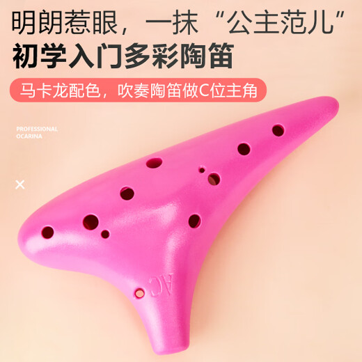 音域（RANGE）防摔陶笛12孔AC中音C调树脂塑料儿童初学入门教学乐器学校专用
