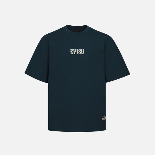 EVISU  男士佛头印花短袖T恤男2ESEPM4TS1182XXCT 藏青色 S