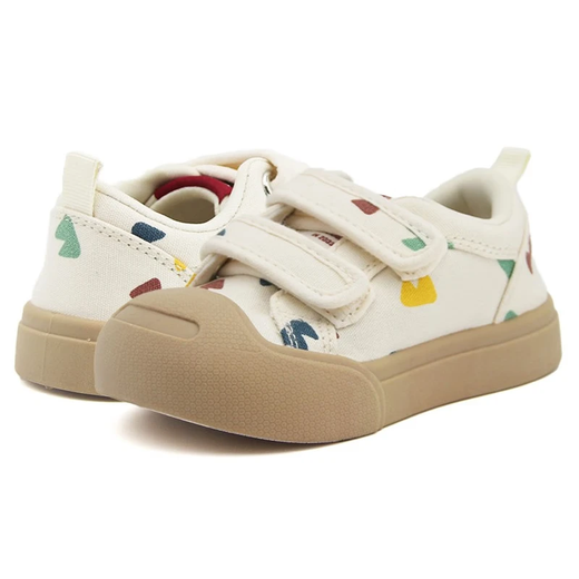 TOPSTAR children's canvas shoes for kindergarten, soft sole, non-slip, breathable, boys' white shoes, low-cut sneakers, color 27