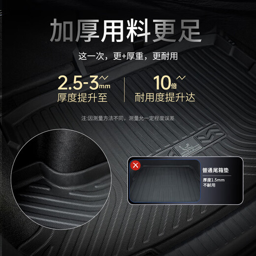 Michelin TPE trunk pads are suitable for Buick Enron Enco La Enco Viagra Regal GL8 car trunk pads Buick GL8 653T 17-25 years Black