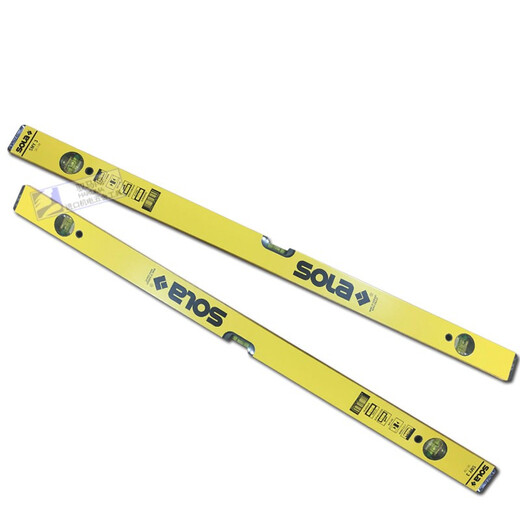 SOLa imported high-end spirit level accurate measurement tool 3 bubble water drop anti-fall hardened aluminum alloy shell level SMY3 bubble 90cm (36)