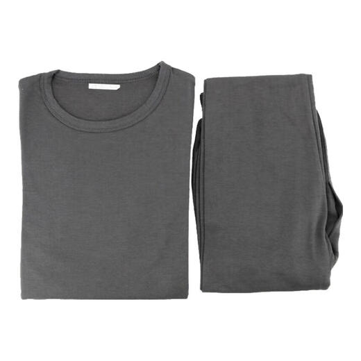 3013 Sanjihua new autumn clothes and autumn pants men's suits for men's thermal underwear men's thickened cold-proof and warm round neck modal cotton autumn clothes and trousers gray autumn clothes (recommended to take a larger size) 175/92-96