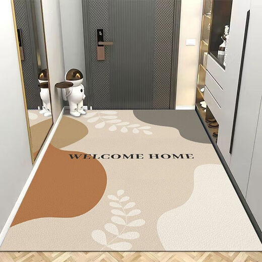 Yingzhu'er Nordic entrance door floor mat pvc wipeable no-wash door mat waterproof anti-fouling door mat stain-resistant anti-slip carpet SOY-Rihui pvc-vertical version 60*120CM