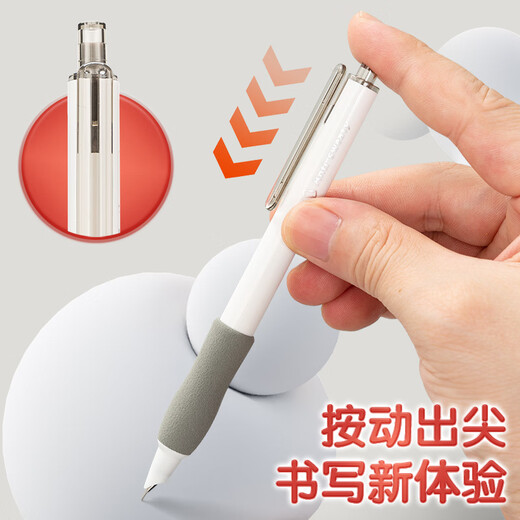 晨光（M&G）文具0.38mmEF暗尖按动钢笔2支装（不含墨囊） 3.4口径可换墨囊钢笔 学生书法练字墨水笔AFPU9902