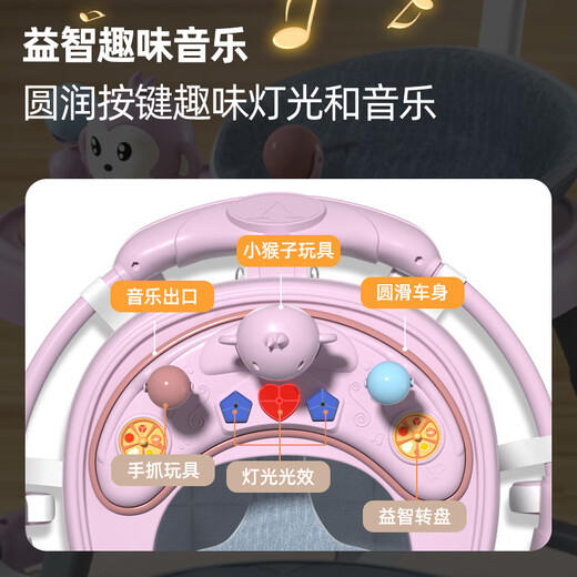 Petit trotteur bébé 2025 nouvelle poussette pour enfants bébé anti-renversement apprendre à conduire aide à la marche multifonctionnelle anti-O-forme jambes Fini vert/roue silencieuse/style jouet