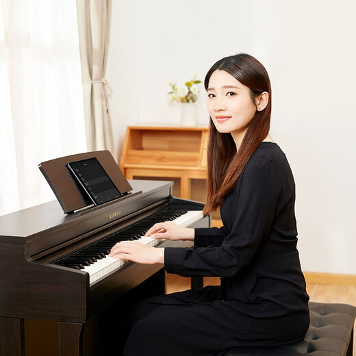 Kawai (KAWAI) electric piano CN201 keyboard 88 keys key-by-key counterweight ivory texture key surface high-end vertical professional configuration piano CN201 full set + value gift package